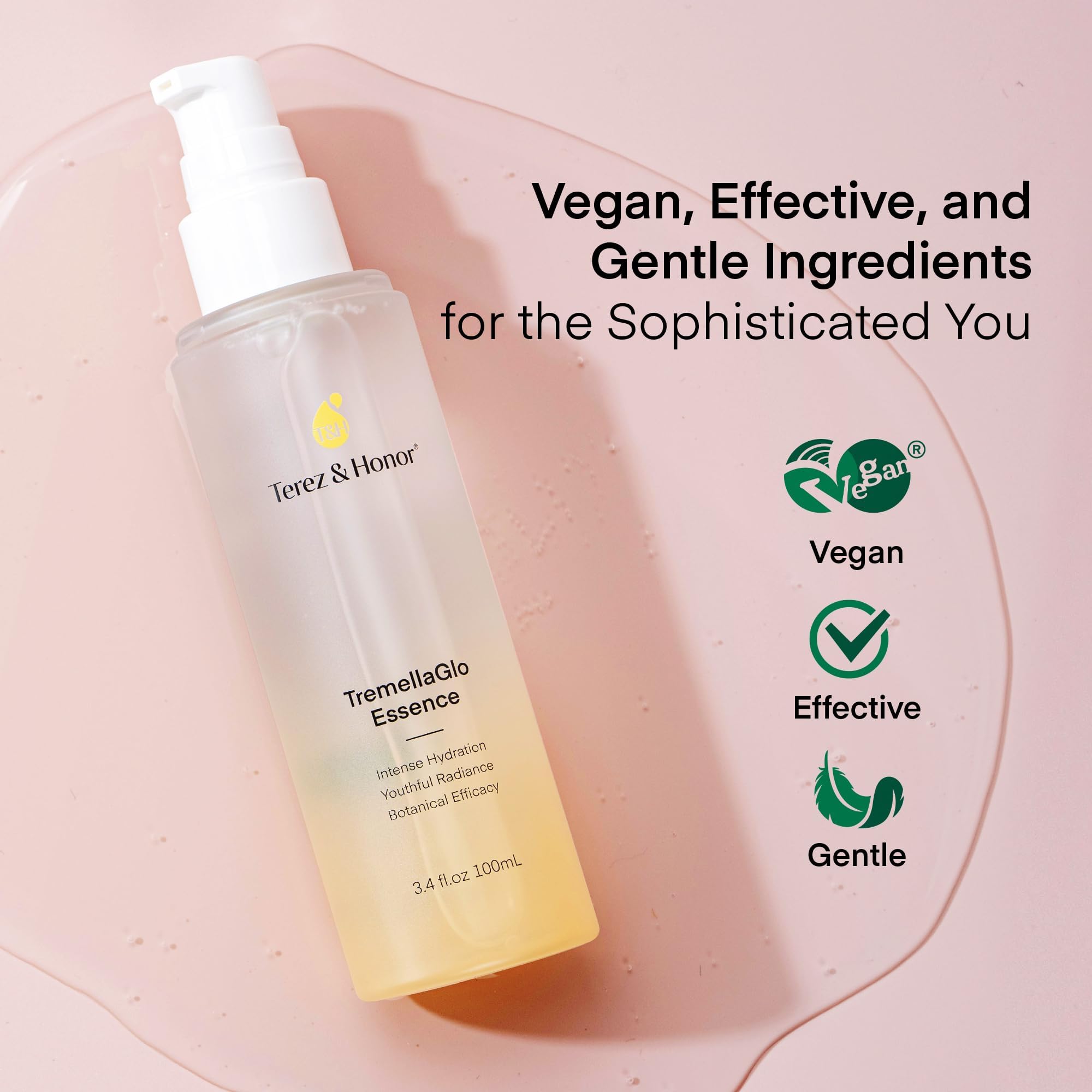 Terez & Honor TremellaGlo allantoin calm shot suggests reduced irritation during use