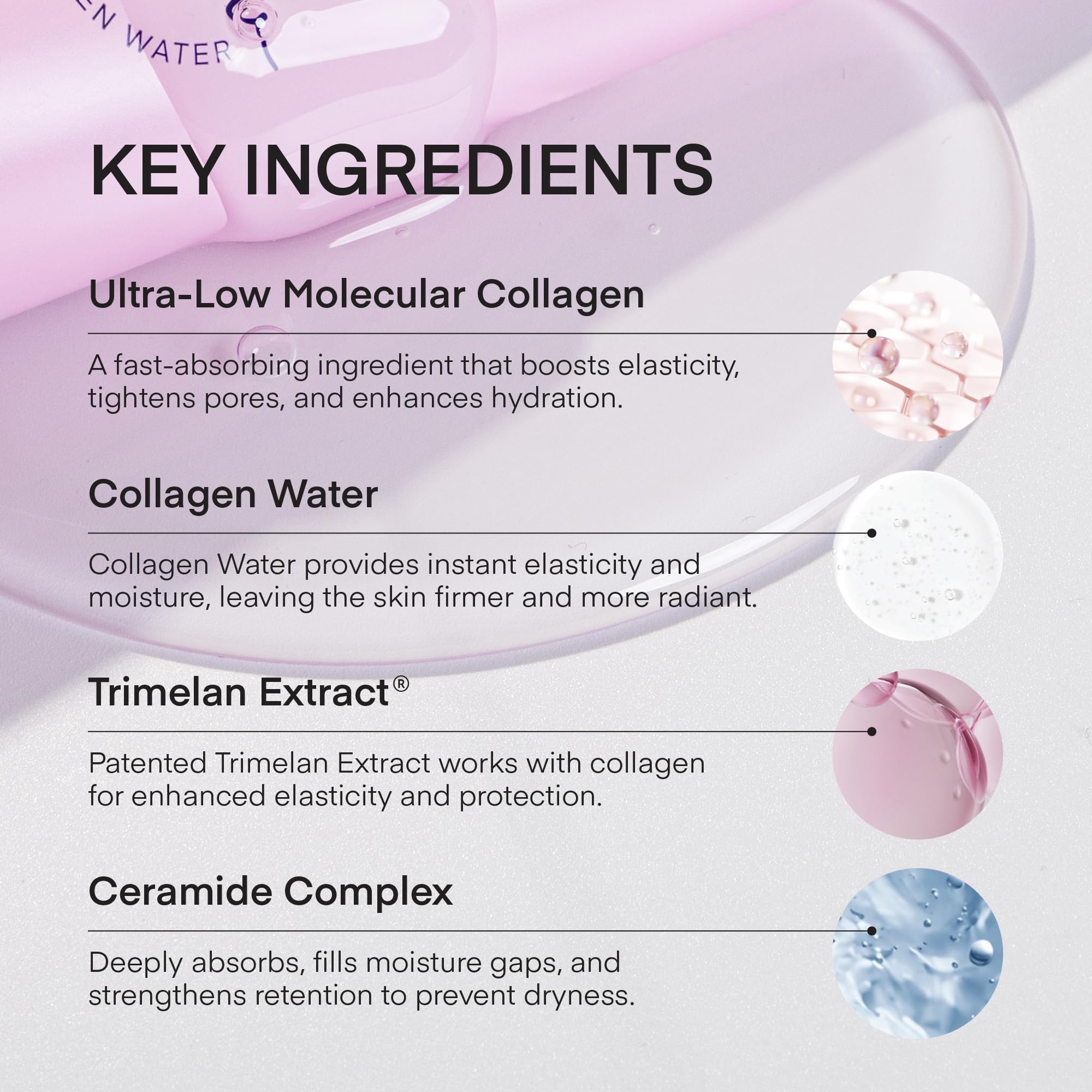 TEREZ & HONOR Collagen Night Wrap Mask close-up showcasing 100Da collagen delivery