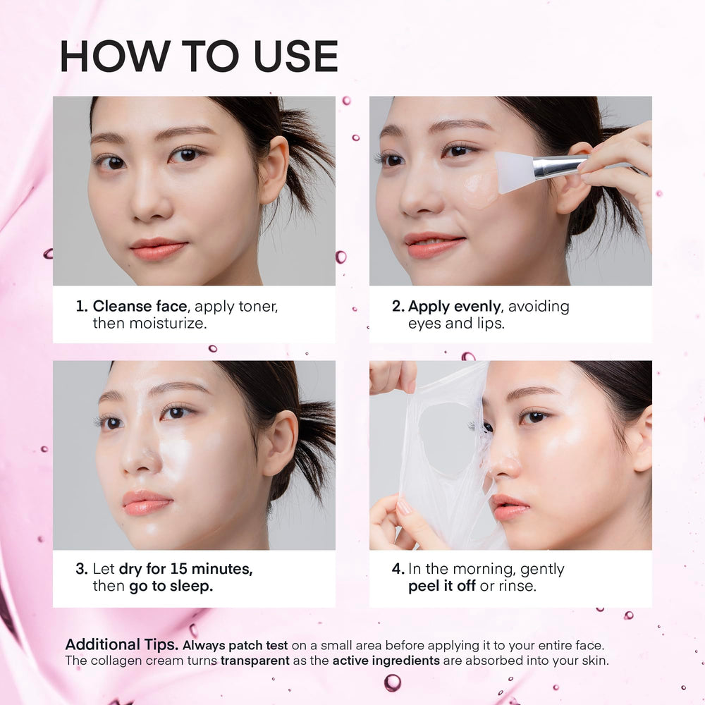 TEREZ & HONOR Collagen Night Wrap Mask glow on radiant skin