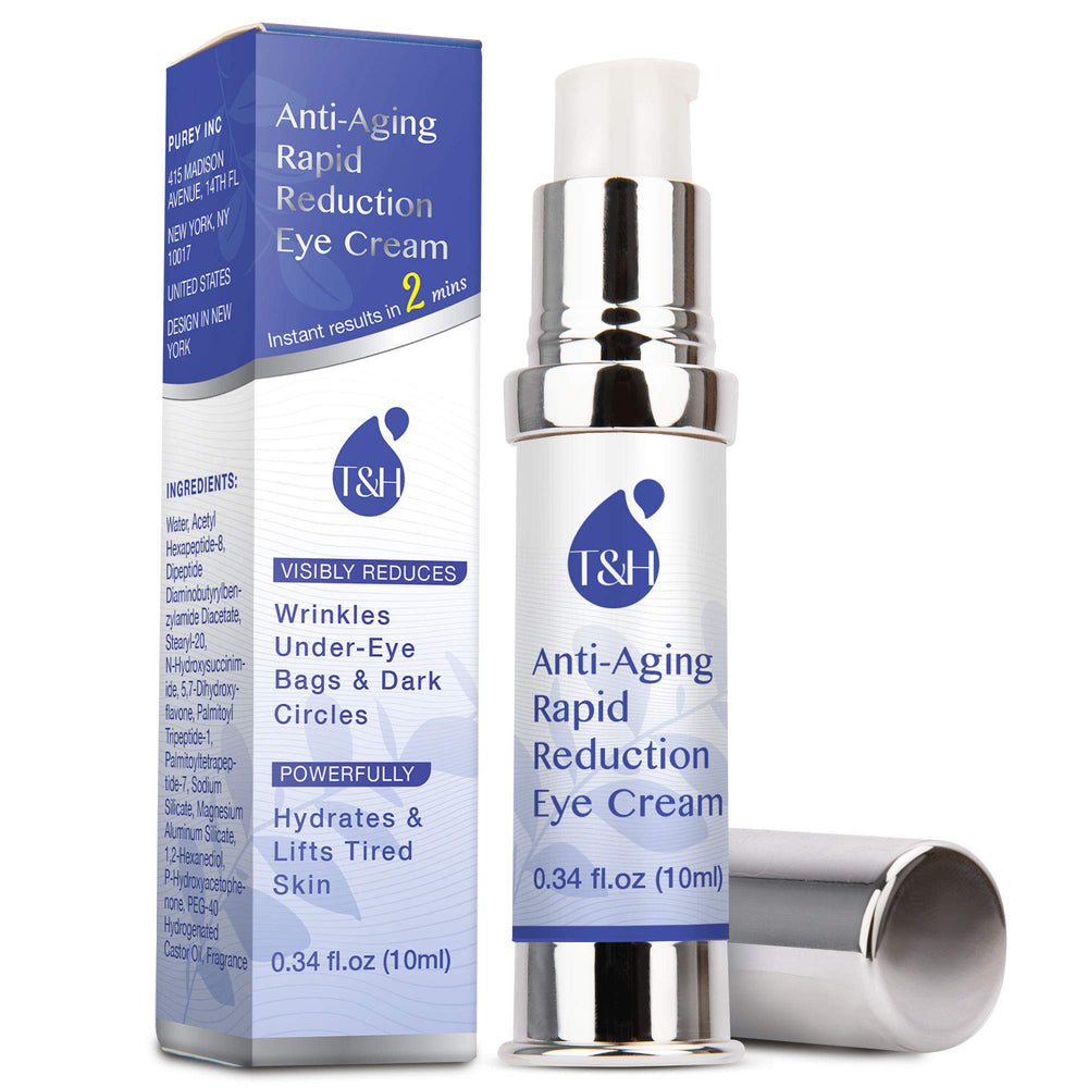 TEREZ & HONOR eye cream jar close-up showing silky texture for refreshed under-eyes