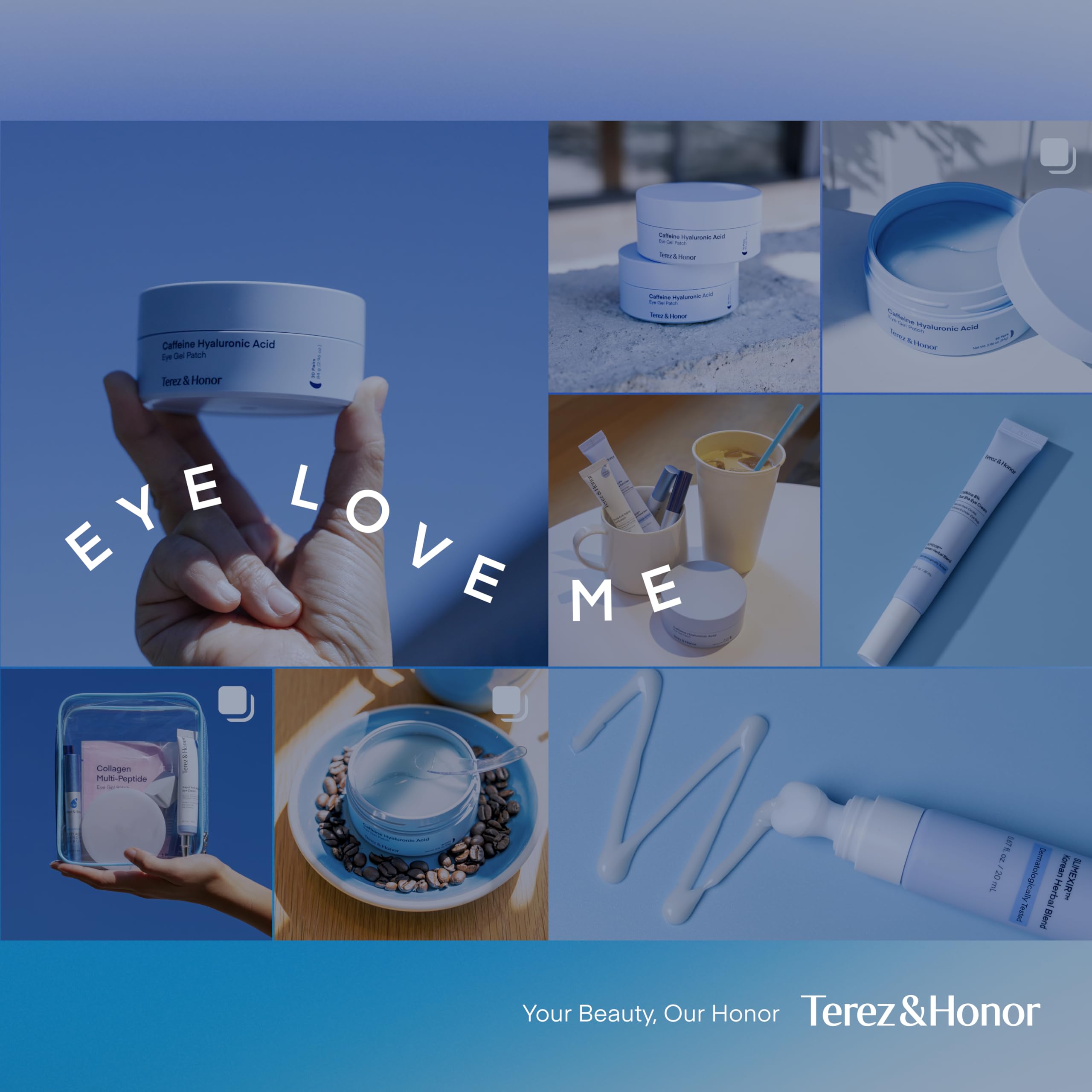 TEREZ & HONOR eye cream texture with refreshing cooling massage