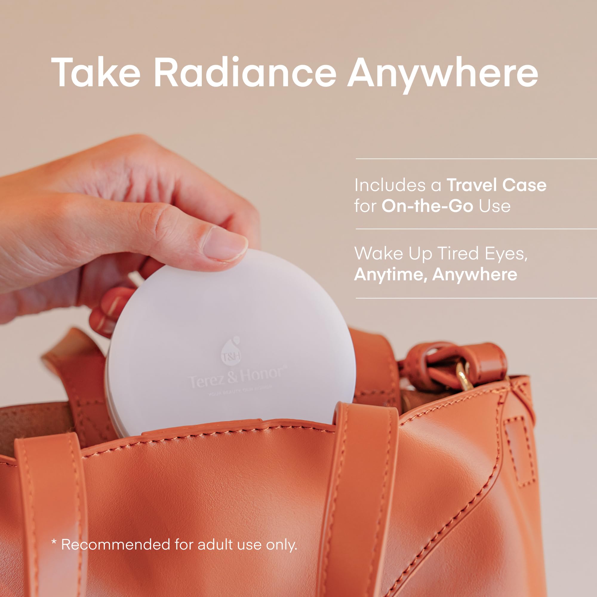 TEREZ & HONOR packaging highlights Vitamin C and Niacinamide for an even-toned look.