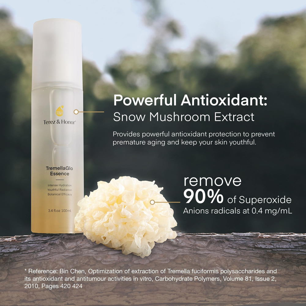 Terez & Honor TremellaGlo hyaluronic acid blend supports plump, smooth complexion