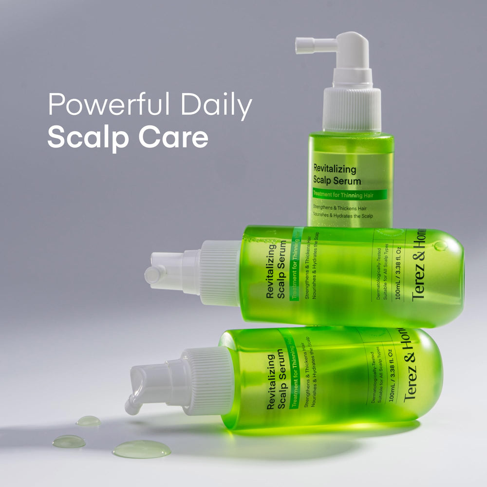 TEREZ & HONOR before-styling use demonstrates protective scalp care