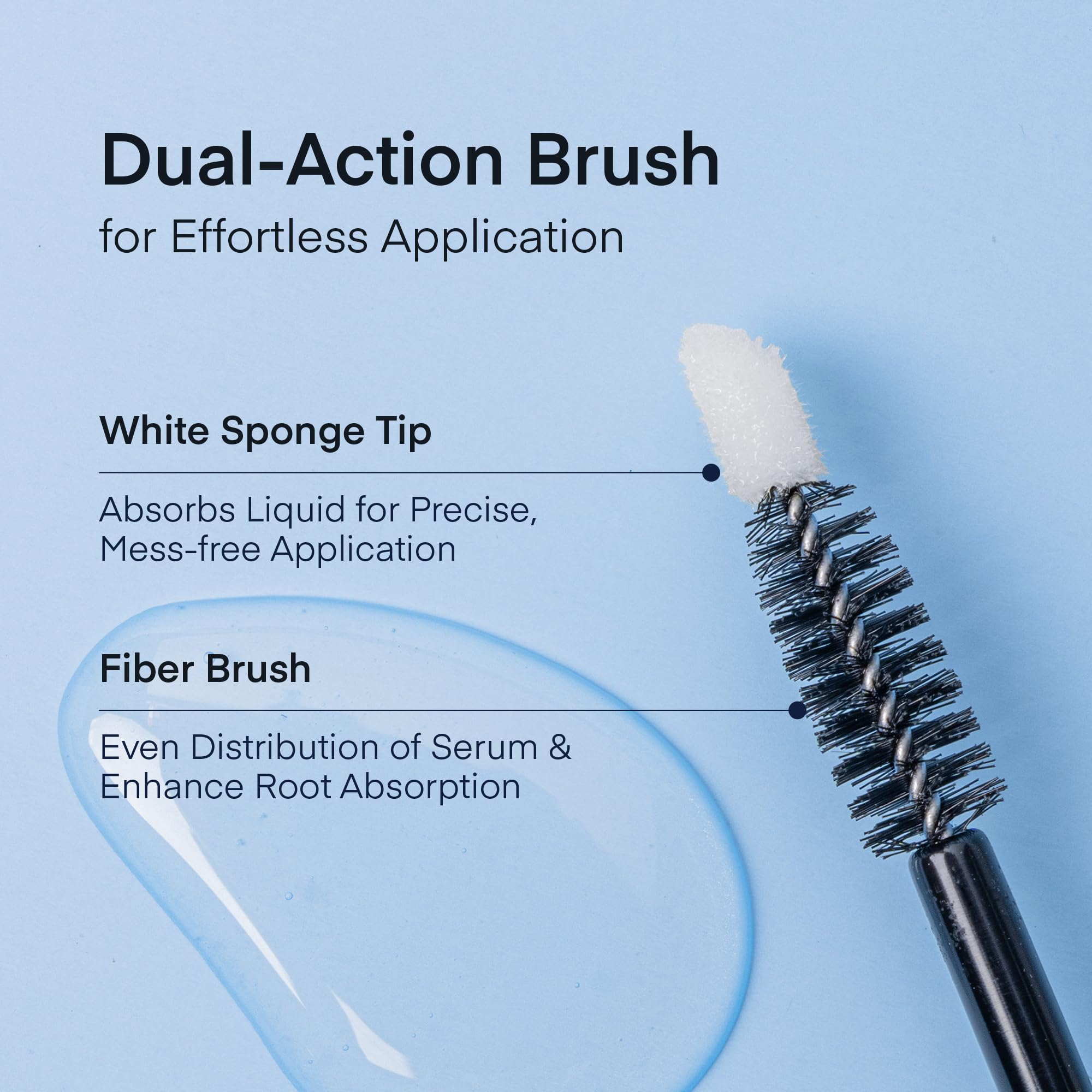 TEREZ & HONOR serum texture swatch on skin shows nourishing formula