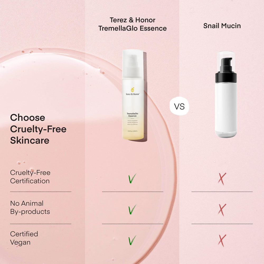 Terez & Honor TremellaGlo snow mushroom texture conveys deep hydration and dewy finish