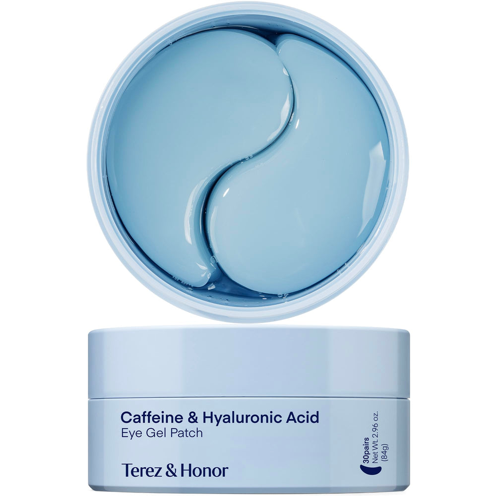 TEREZ & HONOR Under Eye Patches box front showing packaging and brightening potential.
