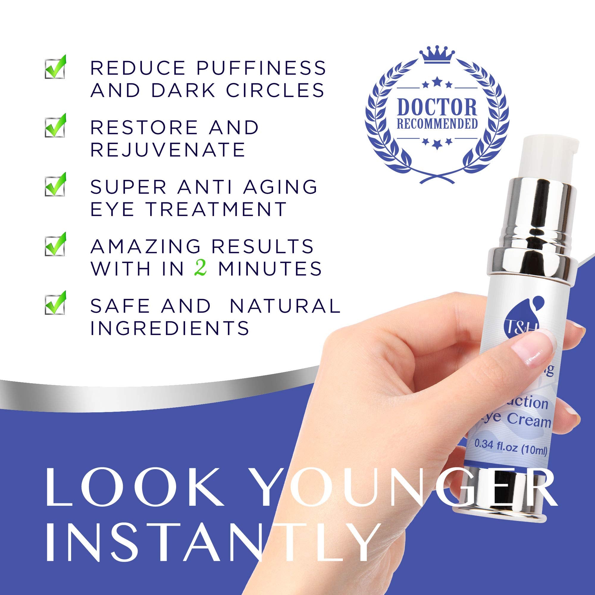 TEREZ & HONOR under-eye wrinkles visible image hints at rapid reduction potential