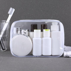 Tergy waterproof PVC toiletry bag protects cosmetics in damp bathrooms