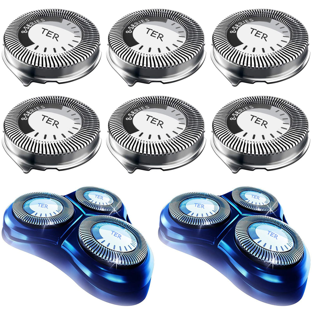 TERMATION HQ8 replacement heads pack provides a ready-to-use kit for refreshed shaving sessions.