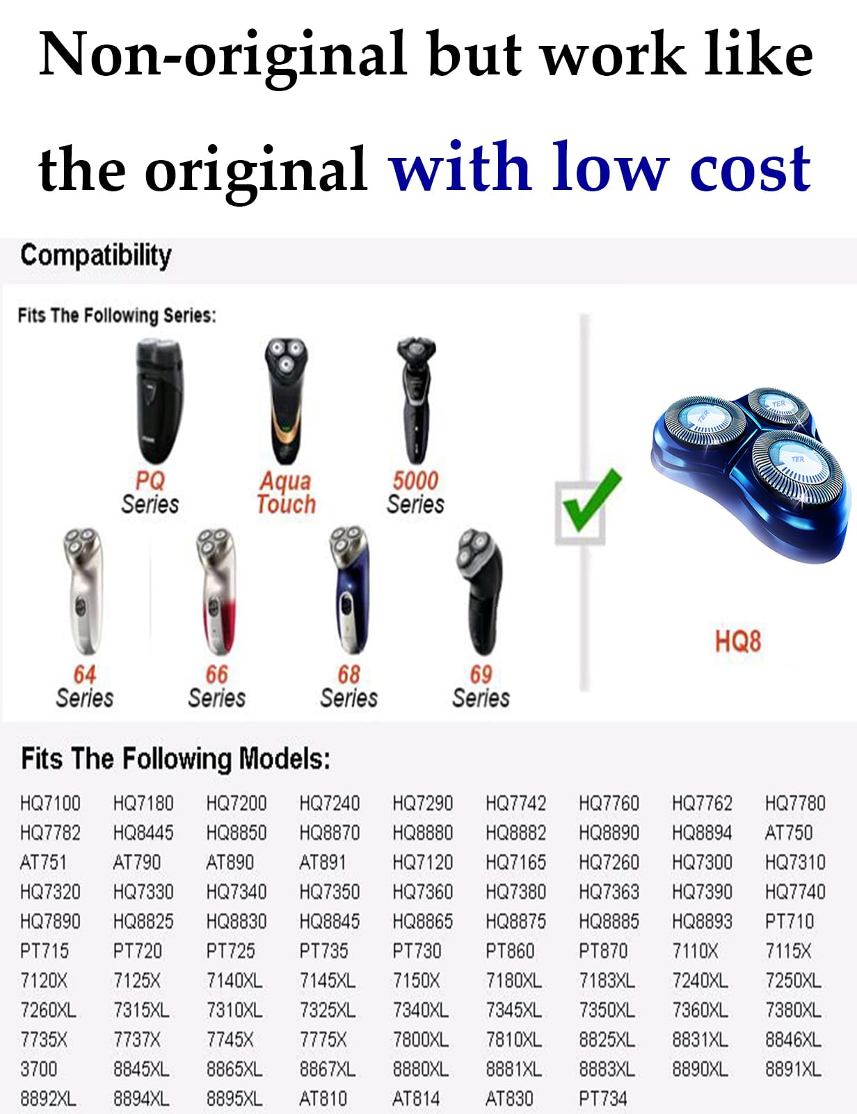 TERMATION philips-norelco-hq8-compatibility makes switching shavers simple for everyday routines.