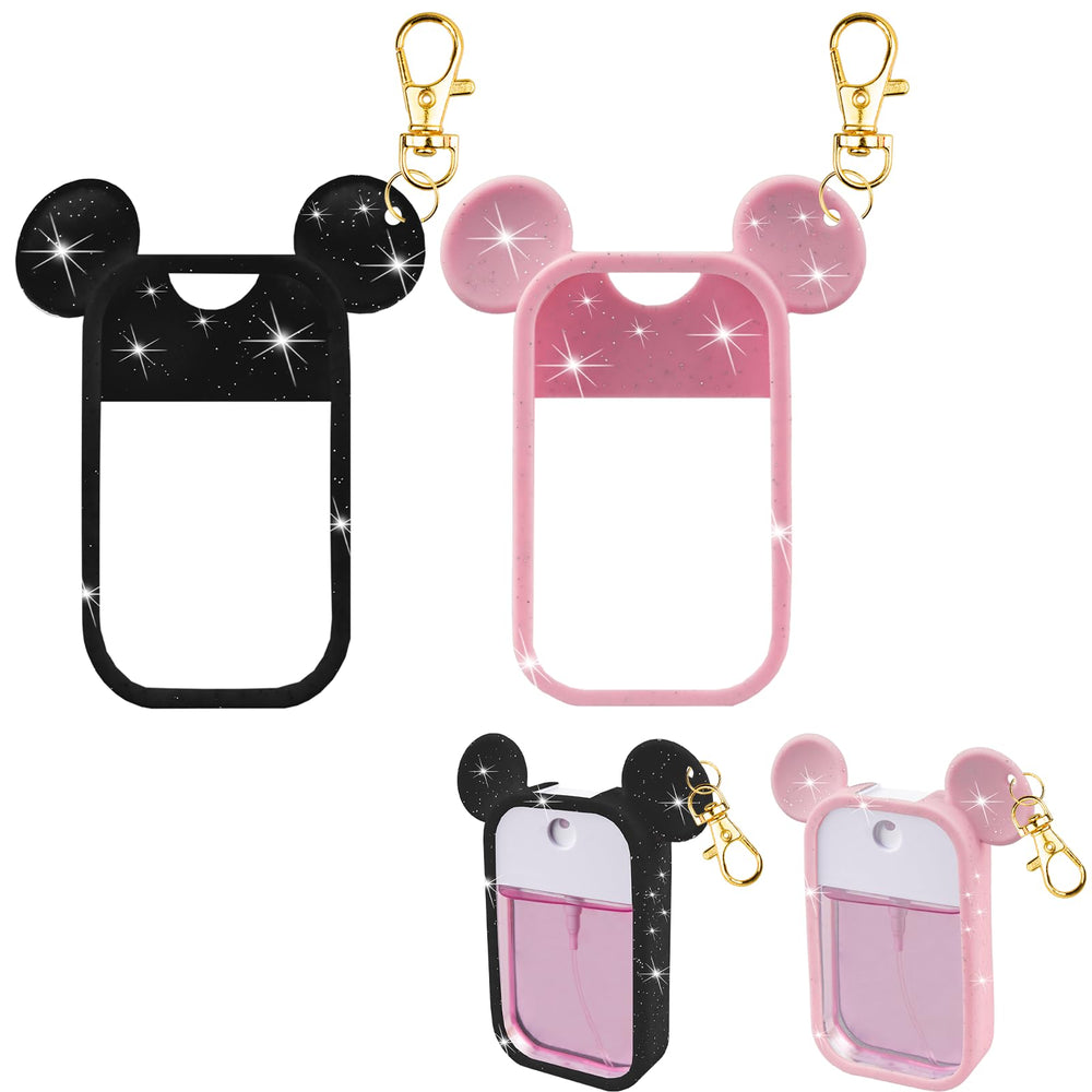 TERPINK mouse-design case front view demonstrates secure fit for 1 oz Touchland spray