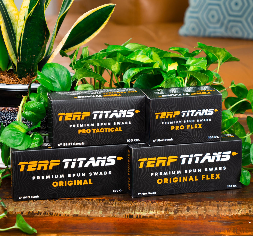 TerpTitans Original swabs ideal for glass, electronics, and sticky residues.