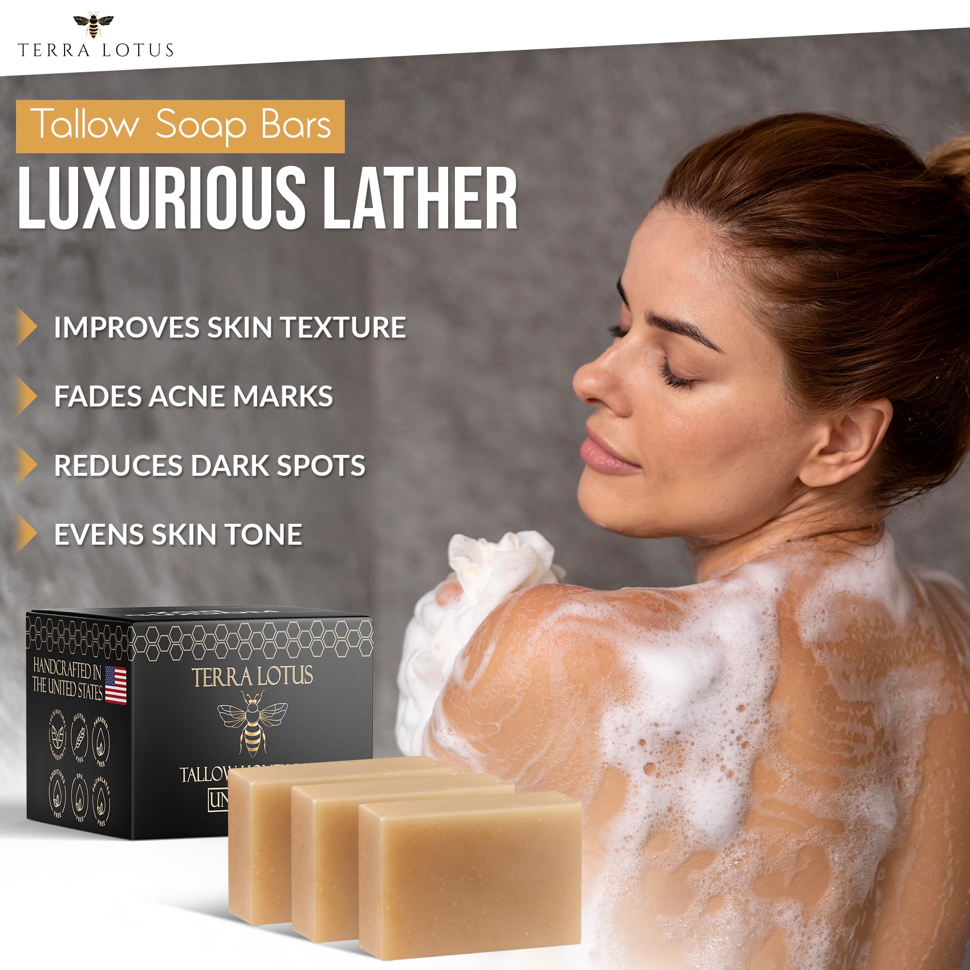 Terra Lotus raw-honey-infusion highlights antioxidant support for skin barrier.