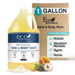 Terra Pure Eco Botanics hand wash gallon for bulk refills in guest bathrooms