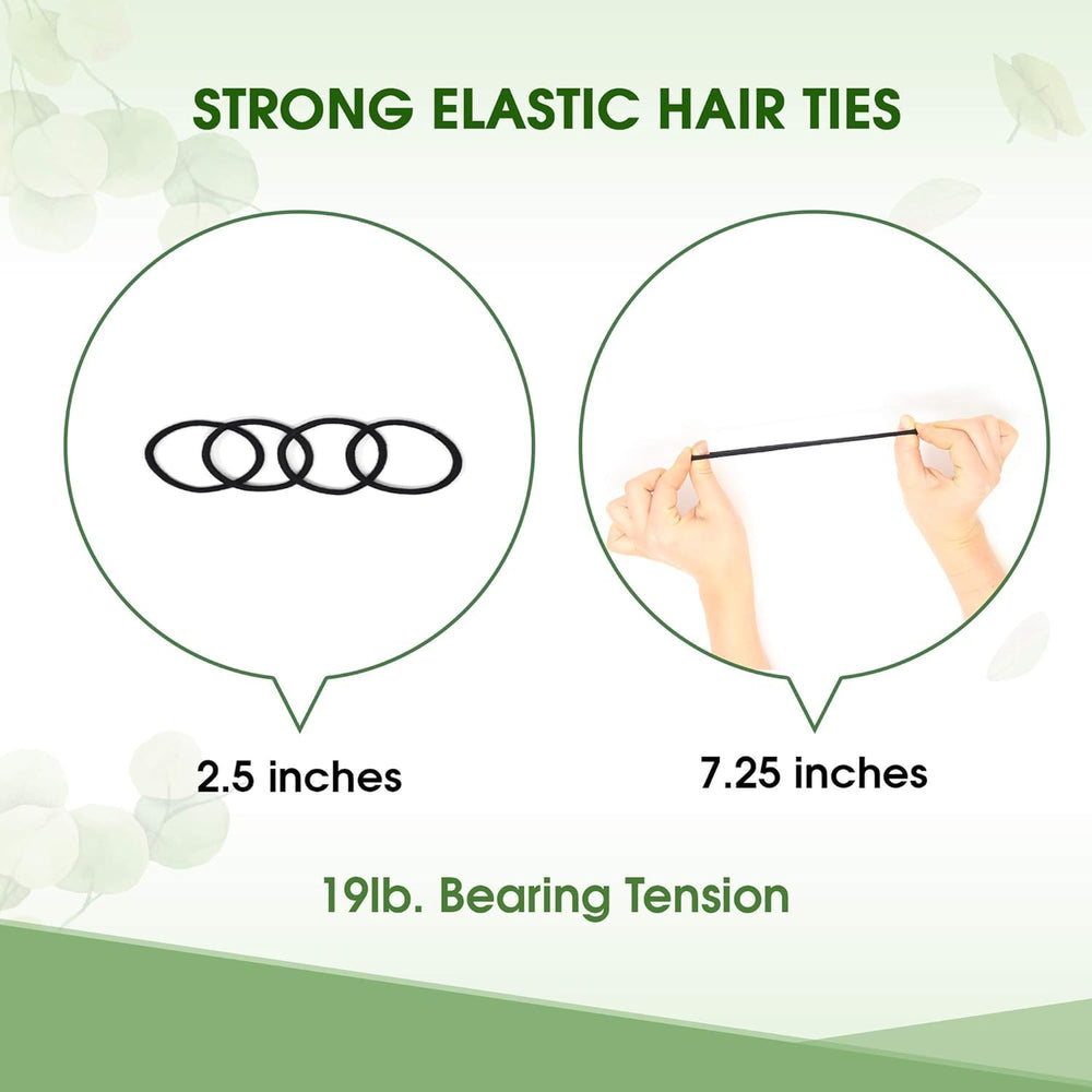 Terra Ties five-mm brown hair tie, discreet comfortable hold.