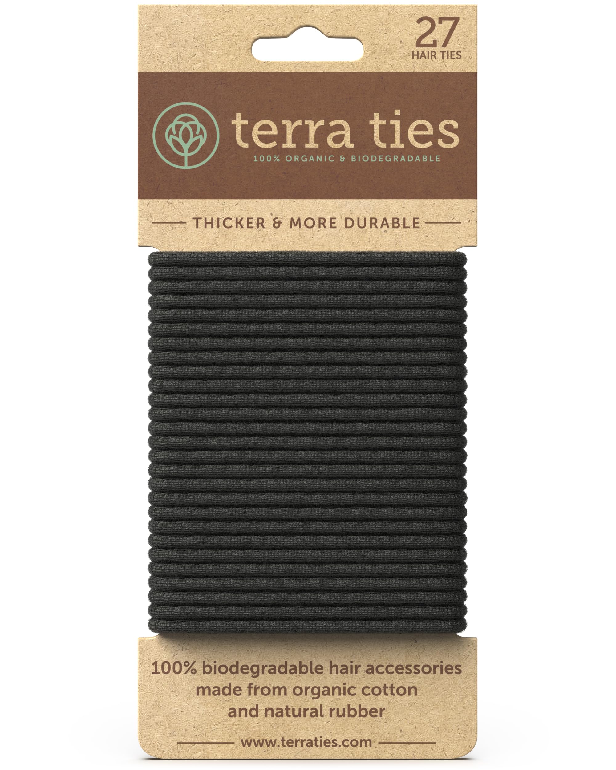 Terra Ties compostable-packaging image highlights plastic-free, eco-friendly packaging.