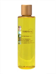 Terramar Oleo Tahiti Monoi Oil drops illustrate heat protection and conditioning