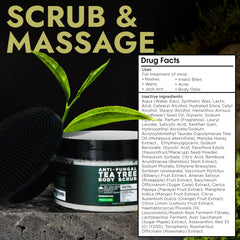 Terramed Just Think Comfort exfoliating scrub particles reveal gentle texture for daily renewal.