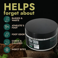 Terramed Just Think Comfort exfoliating particles highlight dead skin removal.