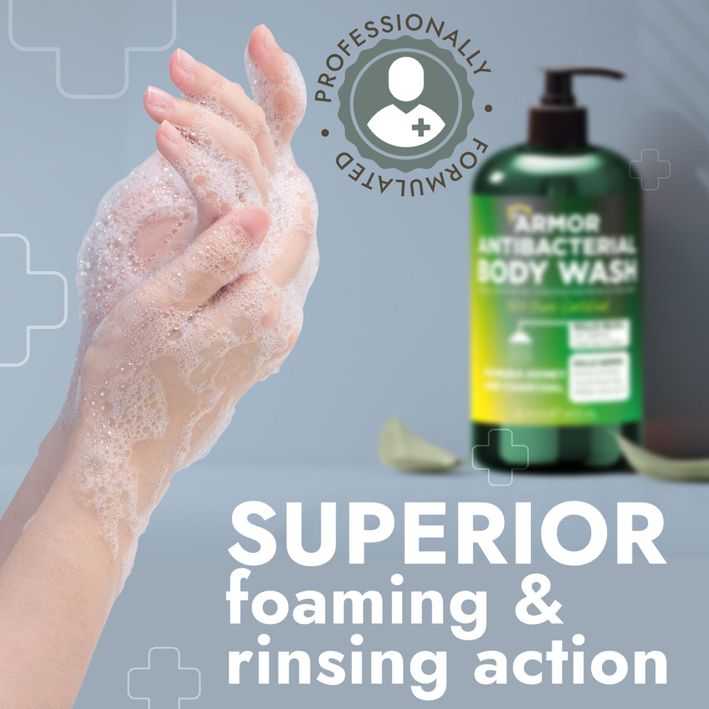 Terramed Just Think Comfort close-up shows manuka honey and charcoal for cleansing and pore balance.