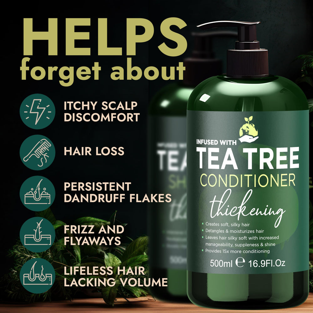 Terramed Just Think Comfort Tea Tree Shampoo lather cleanses while reducing dandruff