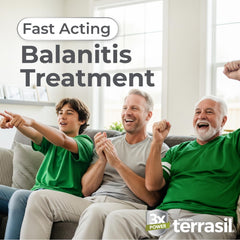 Terrasil Balanitis Soap Application demonstrates an easy daily routine for sensitive areas.