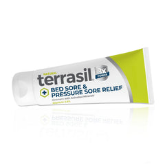 Terrasil bed sore cream jar—natural healing barrier for irritated skin, soothing relief.