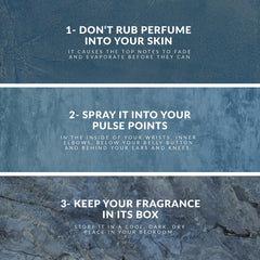Territoire blue middle notes rosemary sage offer herbal sophistication.