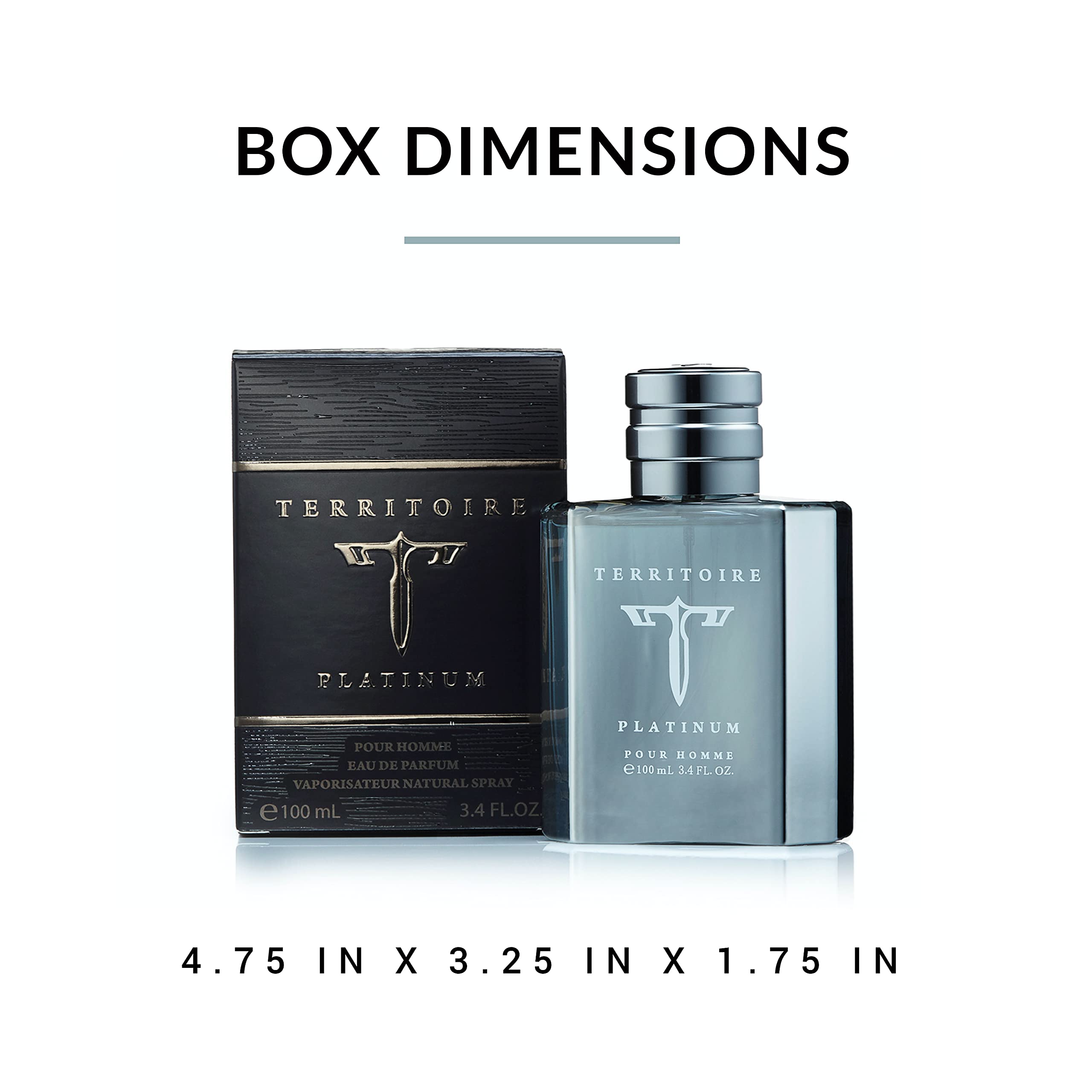 Territoire Platinum oakmoss and jasmine scene evokes refined masculine elegance.