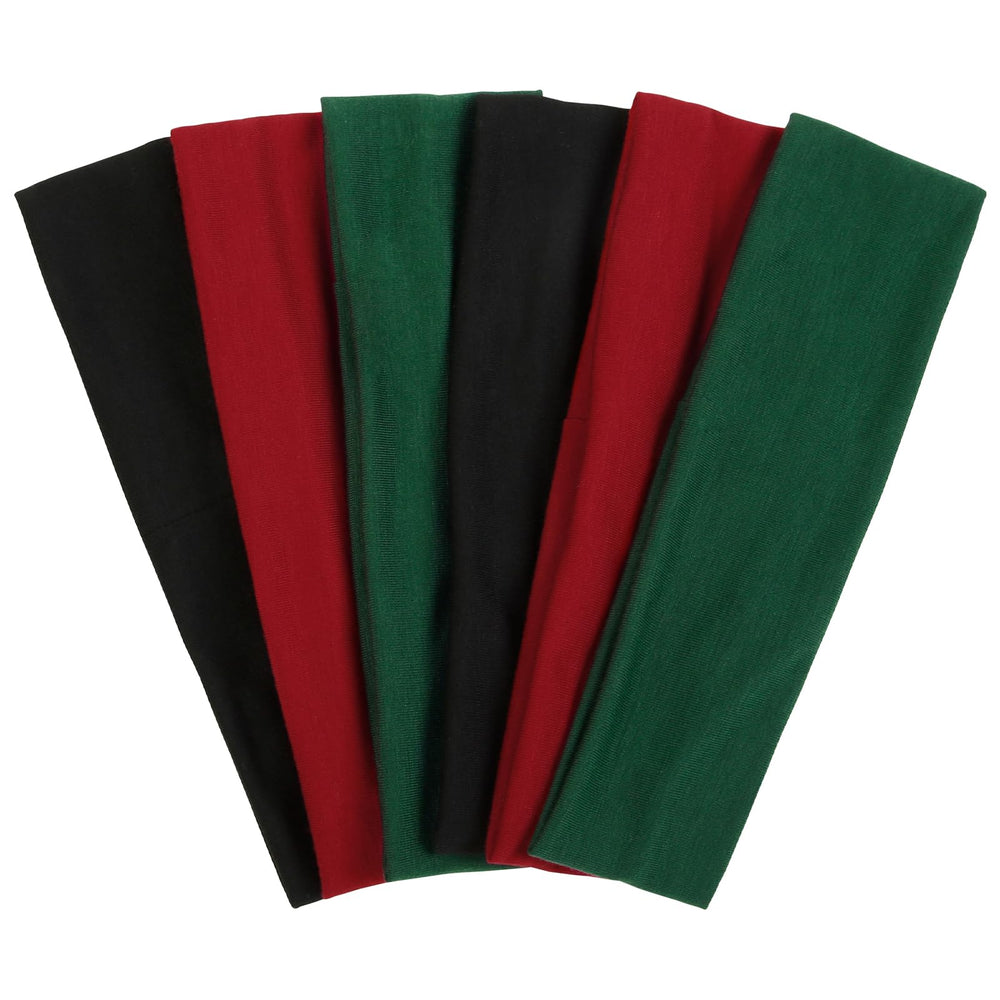 TERSE Christmas headbands in black pack with non-slip design for workouts