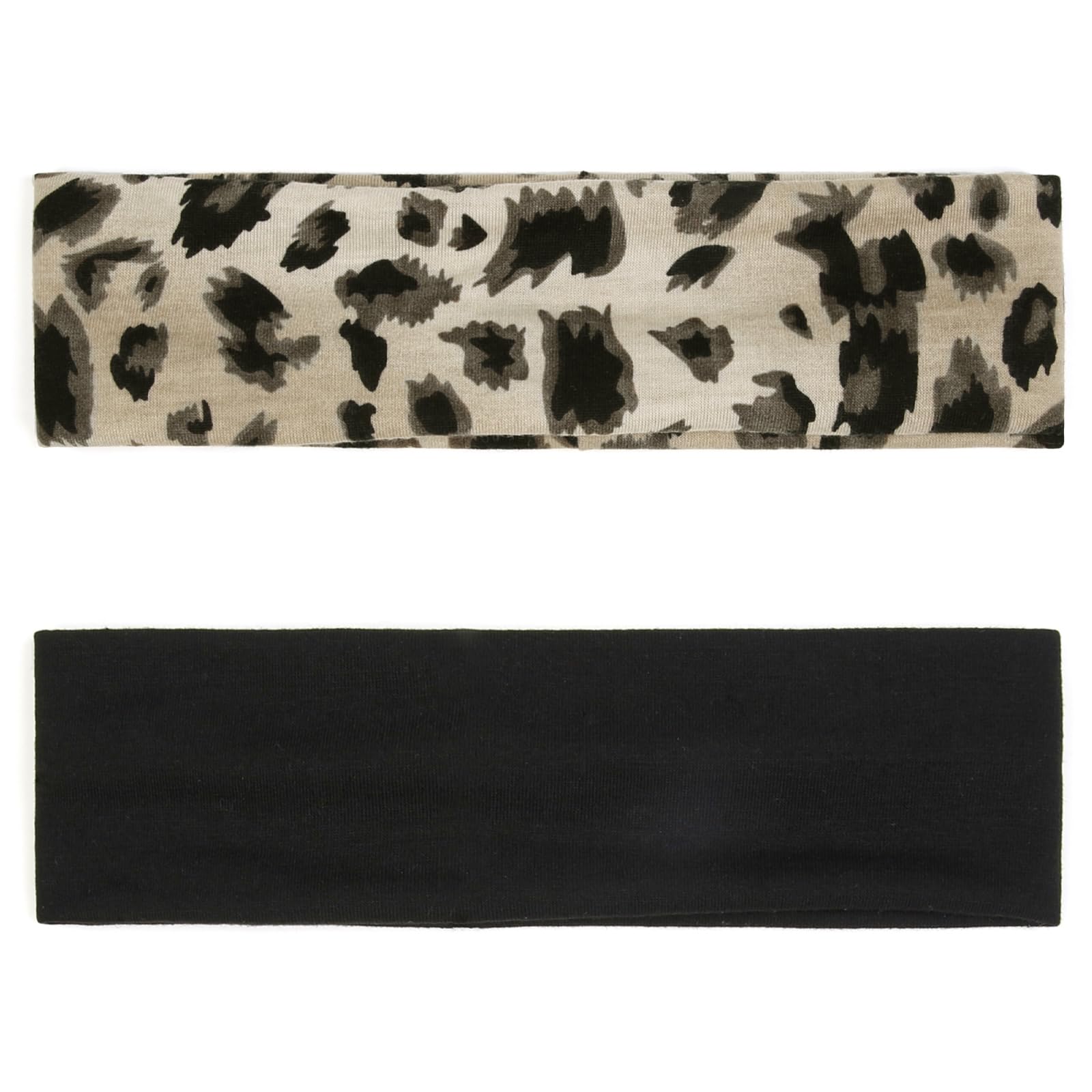 TERSE gray headband provides subtle style and secure fit for yoga.