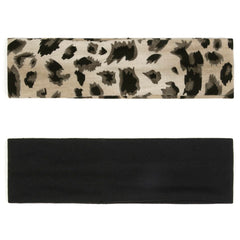 TERSE gray headband provides subtle style and secure fit for yoga.