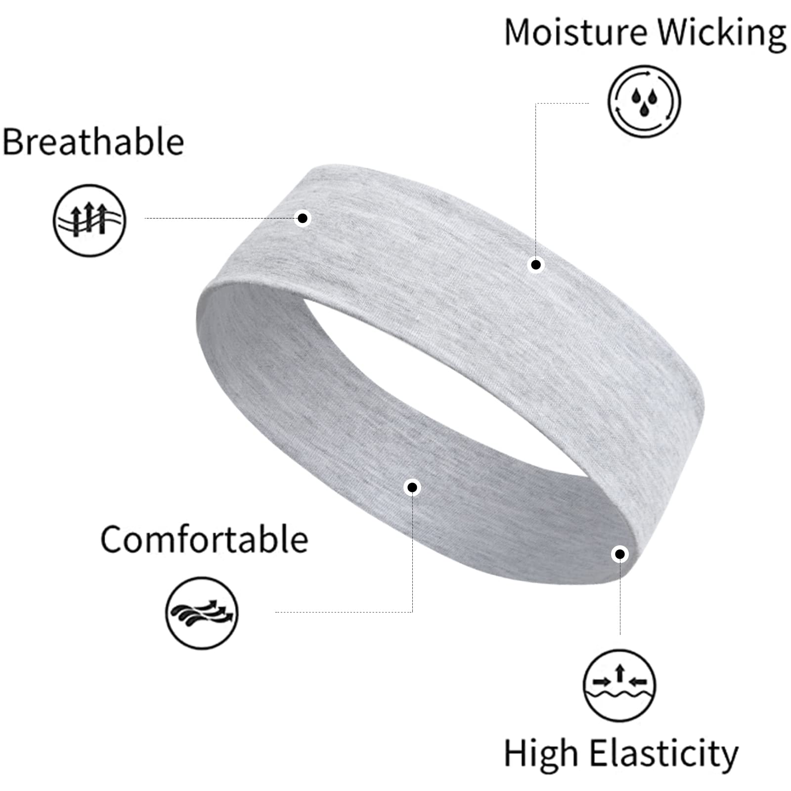 TERSE sweat-wicking headbands ideal for intense workouts