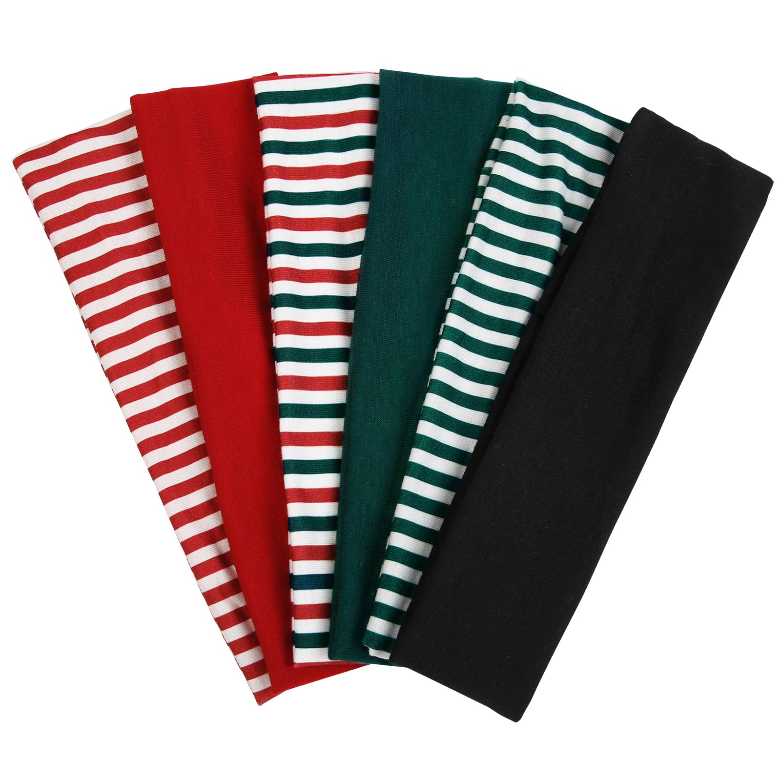 TERSE women's headband in black striped design for secure workout fit