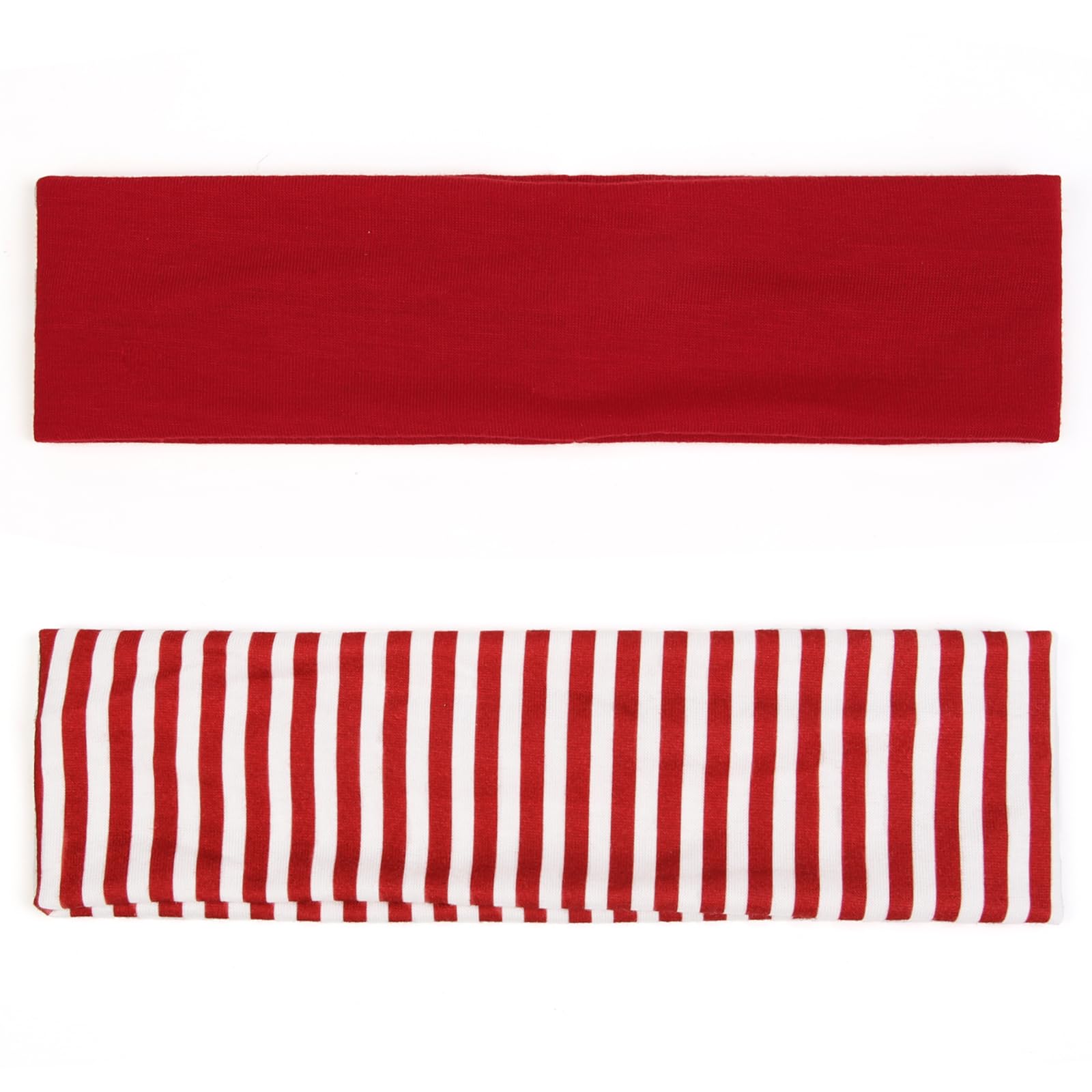 TERSE green striped headband keeps hair back during activity with non-slip grip