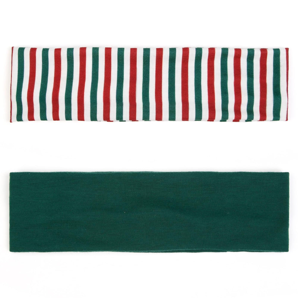 TERSE red striped headband offering sweat-wicking comfort for cardio