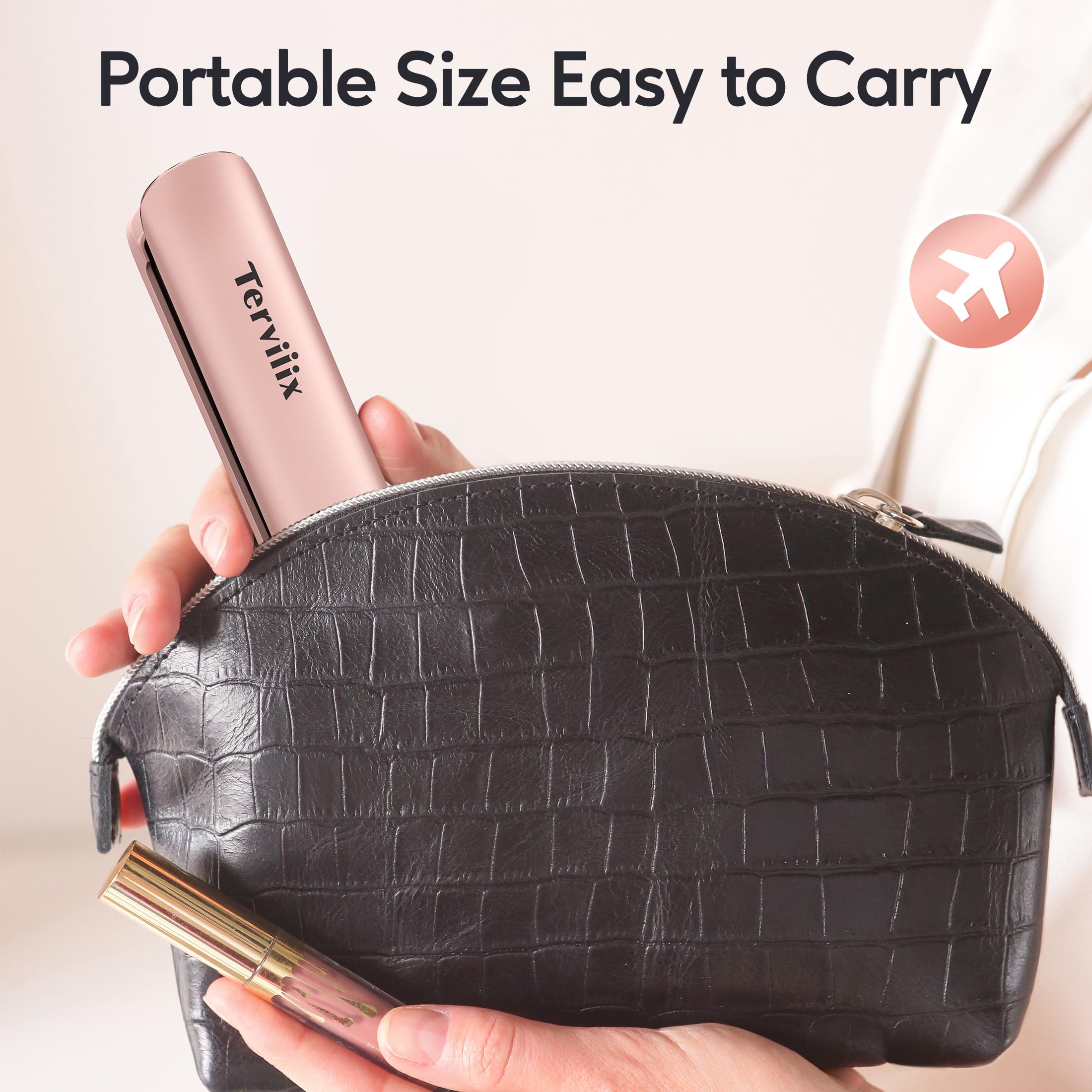 Terviiix 4500mAh battery provides cordless styling for up to 50 minutes.