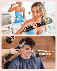 Terviiix 4-in-1 rotating dryer brush 1-25in brush delivering smooth volume.