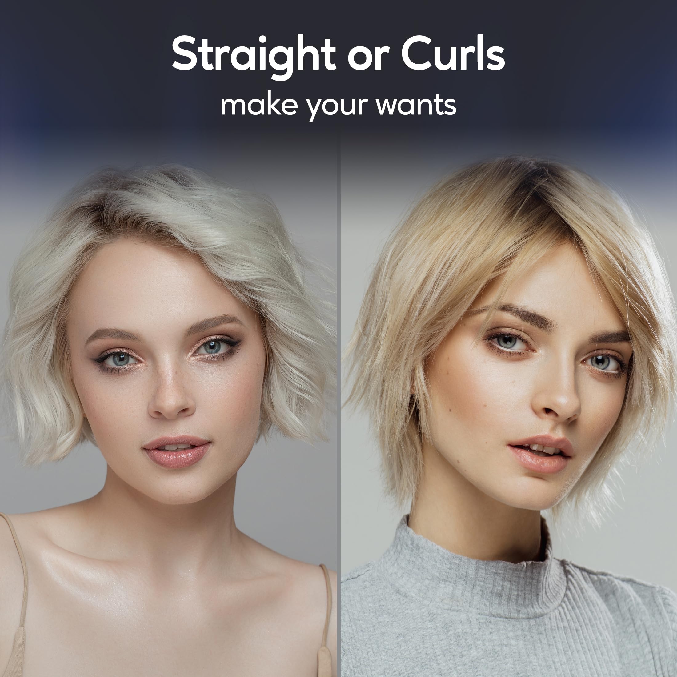 Terviiix argan oil infused plates close-up deliver smoother, shinier hair.