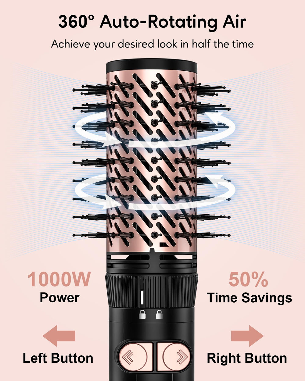 Terviiix diffuser attachment evens heat for defined curls and soft ends.