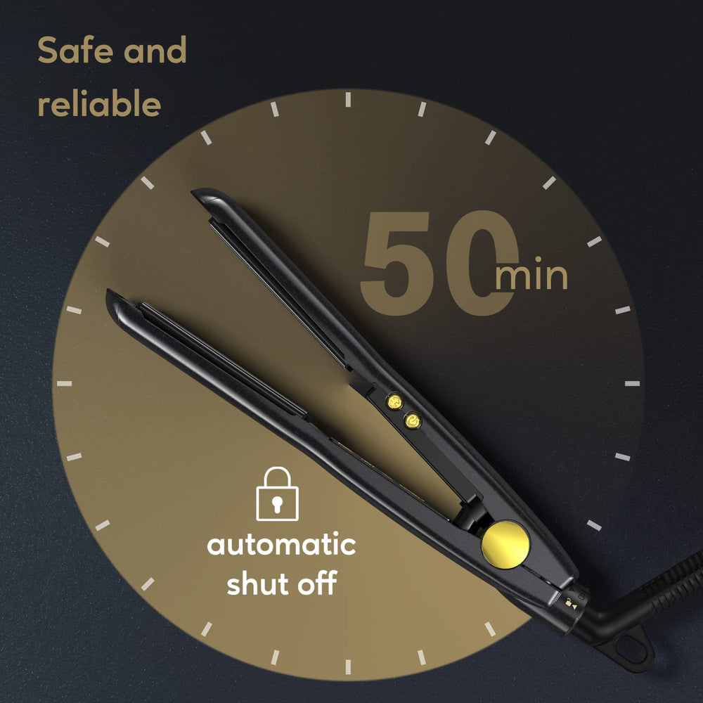 Terviiix mini flat iron 360-degree cord for easy maneuverability while styling.