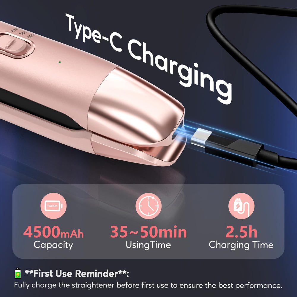 Terviiix mini flat iron reaches 430°F in seconds for fast touch-ups.