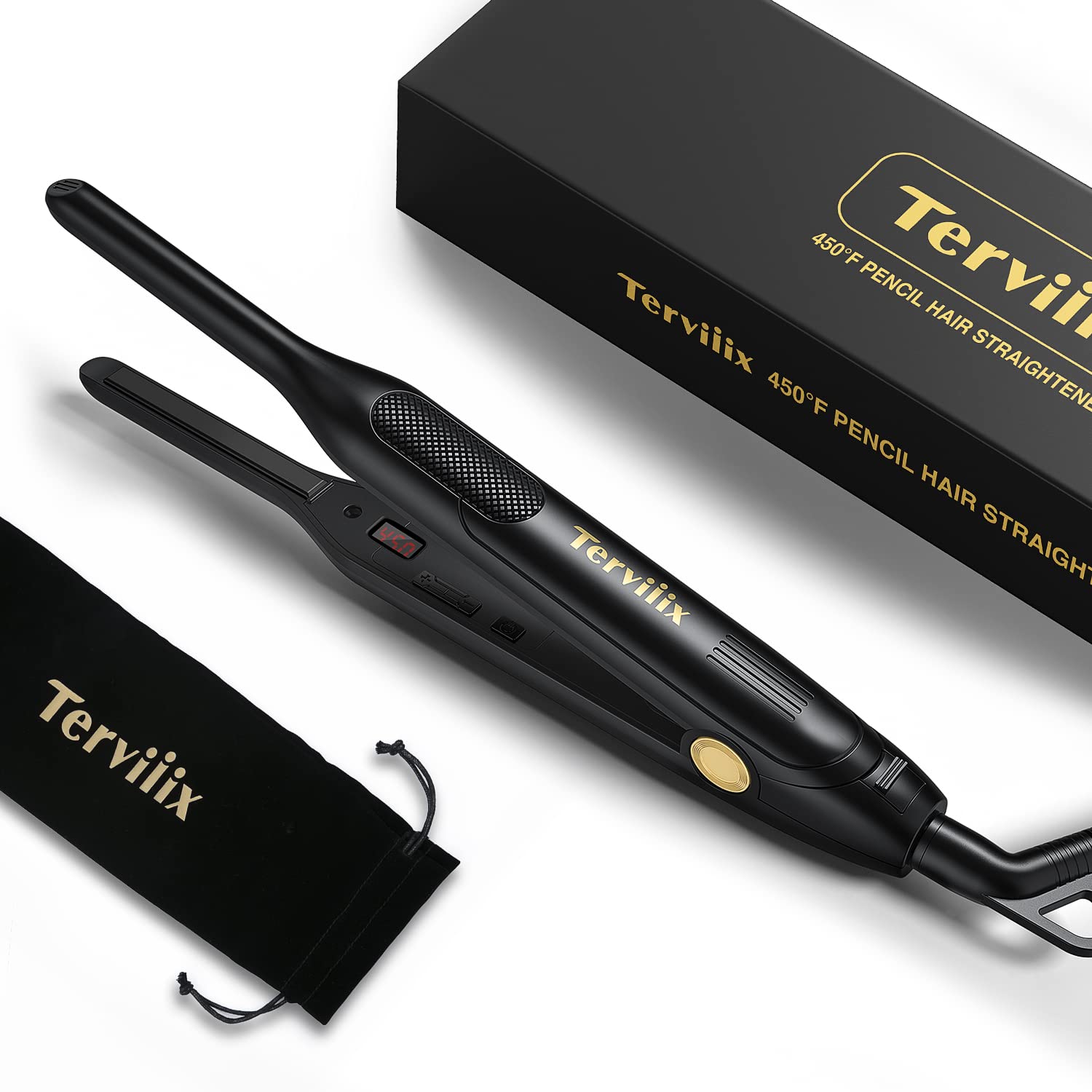 Terviiix Pencil Flat Iron close-up of narrow plates for precise root smoothing.