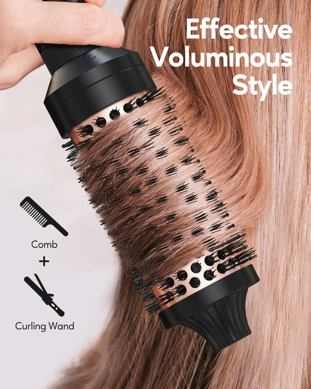Terviiix PRO 1.77-inch head shapes large curls with full-bodied texture.