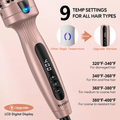 Terviiix thermal brush ergonomic-handle for comfortable styling.