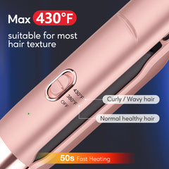Terviiix travel-size straightener in compact design ideal for gym or commute.
