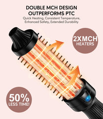 Terviiix 1.25-inch thermal brush soft-curls creates loose, frizz-free curls.