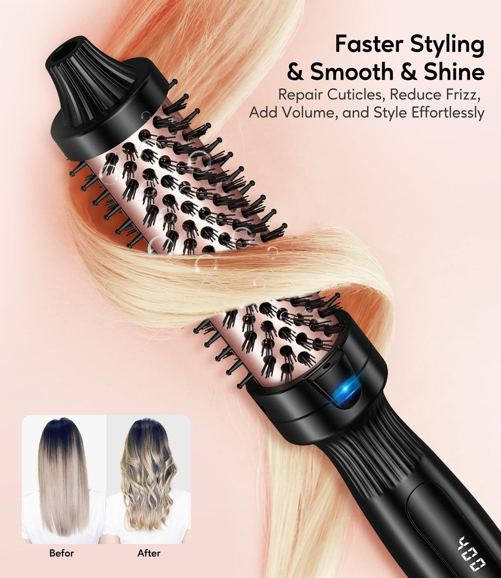 Terviiix ceramic-tourmaline ionic heat distribution delivers even styling and reduces heat damage.