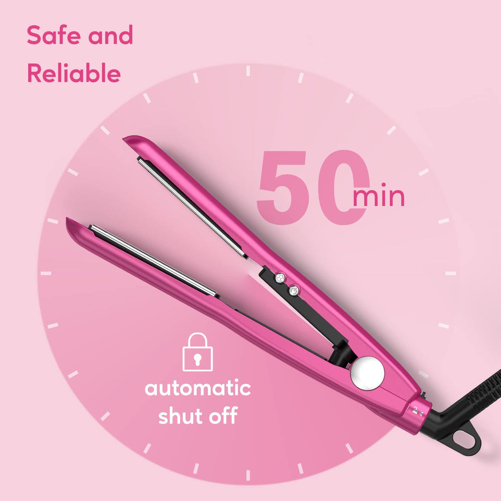Terviiix compact travel iron with 6ft swivel cord for flexible styling.